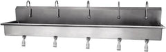 SANI-LAV - 97" Long x 16-1/2" Wide Inside, 1 Compartment, Grade 304 Stainless Steel Hands Free Hand Sink - 16 Gauge, 100" Long x 20" Wide x 18" High Outside, 8" Deep - A1 Tooling