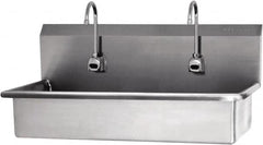 SANI-LAV - 37" Long x 16-1/2" Wide Inside, 1 Compartment, Grade 304 Stainless Steel Hands Free Hand Sink - 16 Gauge, 40" Long x 20" Wide x 18" High Outside, 8" Deep - A1 Tooling