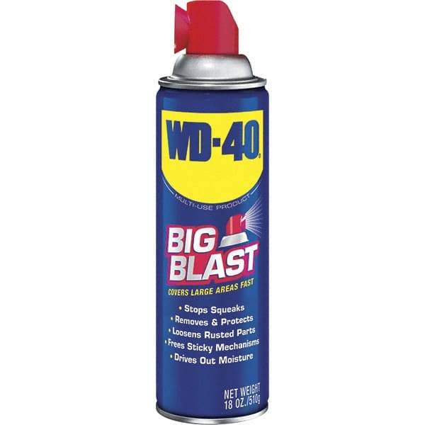 WD-40 - 18 oz Multi-Use Product with Big-Blast Spray - Liquid, Stop Squeaks, Removes & Protects, Loosens Rusted Parts, Free Sticky Mechanisms, Drives Out Moisture - A1 Tooling