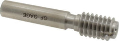 GF Gage - 5/16-18, Class 2B, 3B, Single End Plug Thread Go Gage - Hardened Tool Steel, Size 1 Handle Not Included - A1 Tooling