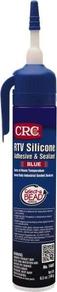 CRC - 8 oz Tube Blue RTV Silicone Gasket Sealant - -60 to 450°F Operating Temp, 24 hr Full Cure Time - A1 Tooling