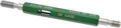 GF Gage - 1/4-28, Class 2B, Double End Plug Thread Go/No Go Gage - Hardened Tool Steel, Size 1 Handle Included - A1 Tooling