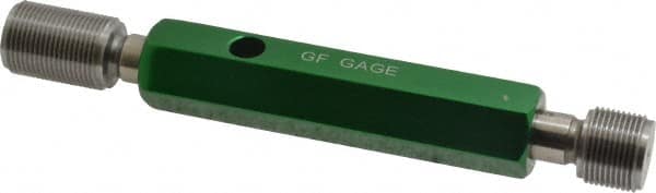 GF Gage - 5/8-24, Class 2B, Double End Plug Thread Go/No Go Gage - Hardened Tool Steel, Size 3 Handle Included - A1 Tooling