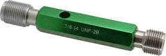 GF Gage - 7/8-14, Class 2B, Double End Plug Thread Go/No Go Gage - Hardened Tool Steel, Size 4 Handle Included - A1 Tooling