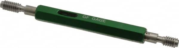 GF Gage - 1/4-20, Class 3B, Double End Plug Thread Go/No Go Gage - Hardened Tool Steel, Size 1 Handle Included - A1 Tooling