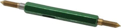 GF Gage - #6-40, Class 2B, Double End Plug Thread Go/No Go Gage - High Speed Steel, Size 00 Handle Included - A1 Tooling