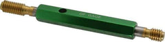 GF Gage - 3/8-16, Class 2B, Double End Plug Thread Go/No Go Gage - High Speed Steel, Size 2 Handle Included - A1 Tooling