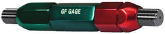 GF Gage - 9/16-12, Class 2B, Double End Plug Thread Go/No Go Gage - Steel, Size 6W Handle Included - A1 Tooling