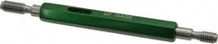 GF Gage - M6x1.00, Class 6H, Double End Plug Thread Go/No Go Gage - Hardened Tool Steel, Size 1 Handle Included - A1 Tooling