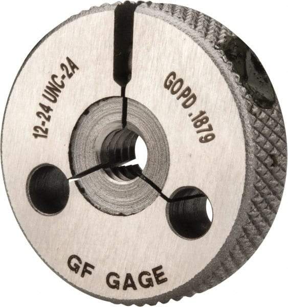 GF Gage - 12-24 Go Single Ring Thread Gage - Class 2A - A1 Tooling