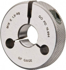 GF Gage - M18x1.5 Go Single Ring Thread Gage - Class 6G - A1 Tooling