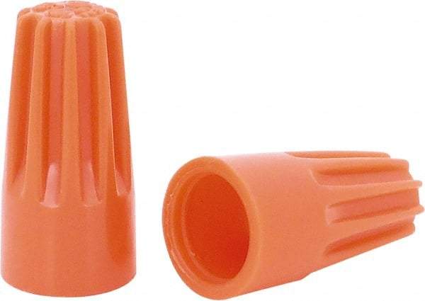 Ideal - 1, 18 + & 1, 20 to 2, 14 AWG, 600 Volt, Flame Retardant, Standard Twist on Wire Connector - Orange, 221°F - A1 Tooling