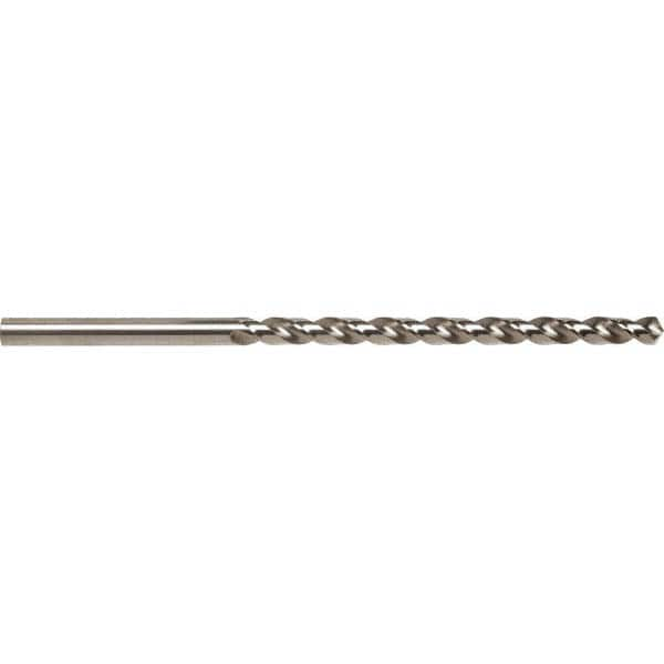 Taper Length Drill Bit: 0.4531″ Dia Bright/Uncoated, RH Cut, Parabolic Flute, Straight Shank, Series 5536