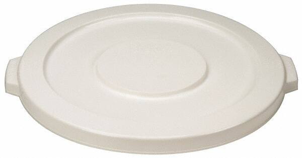 PRO-SOURCE - Round Lid for Use with 20 Gal Round Trash Cans - White, Polyethylene, For Brute Trash Cans - A1 Tooling