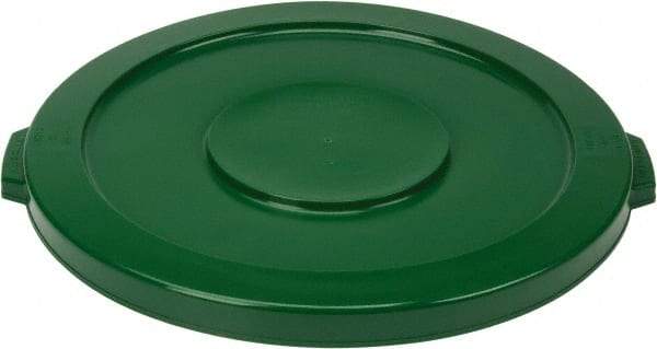 PRO-SOURCE - Round Lid for Use with 32 Gal Round Trash Cans - Green, Polyethylene, For Brute Trash Cans - A1 Tooling