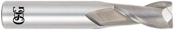 OSG - 1", 2 Flute, Single End, Solid Carbide, 1/8" Corner Radius End Mill - 4" OAL, 30° Helix, Right Hand Flute, 1-1/2" LOC, Right Hand Cut - A1 Tooling