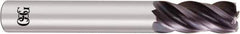 OSG - 1", 4 Flute, Single End, Solid Carbide, 0.03" Corner Radius End Mill - 4" OAL, Right Hand Flute, 1-1/2" LOC, Right Hand Cut - A1 Tooling