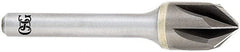 OSG - 3/8" Head Diam, 1/4" Shank Diam, Multi Flute 90° Solid Carbide Countersink - A1 Tooling