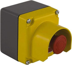 Square D - 1 Operator, Mushroom Head Control Station - Emergency Stop (Legend), Turn to Release Switch, NC Contact, NEMA 4 - A1 Tooling