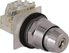 Square D - 30mm Mount Hole, 2 Position, Key Operated, Selector Switch Only - Nonilluminated - A1 Tooling