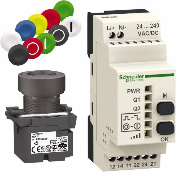 Square D - Maintained (MA) and Momentary (MO), Wireless Pushbutton System with Programmable Receiver - 24-240 VAC/VDC - A1 Tooling