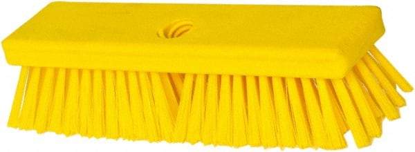 PRO-SOURCE - 1-3/4" Bristle Length, Polypropylene Food Service Brush - 10" Long x 2-1/2" Wide Head, Yellow, Foam Block - A1 Tooling