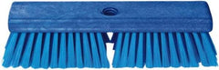 PRO-SOURCE - 1-3/4" Bristle Length, Polypropylene Food Service Brush - 10" Long x 2-1/2" Wide Head, Blue, Foam Block - A1 Tooling