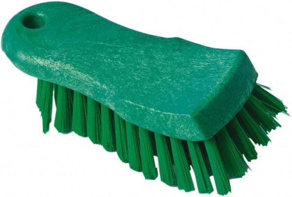 PRO-SOURCE - 1-1/16" Bristle Length, Polypropylene Food Service Brush - 6" Long x 2.63" Wide Head, Green, Foam Block - A1 Tooling