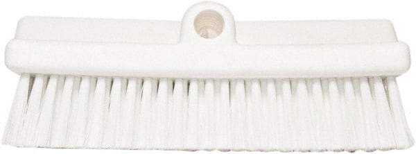 PRO-SOURCE - 1-3/4" Bristle Length, Polypropylene Food Service Brush - 10" Long x 5" Wide Head, 20" OAL, Long Handle, White, Foam Block - A1 Tooling