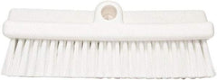 PRO-SOURCE - 1-3/4" Bristle Length, Polypropylene Food Service Brush - 10" Long x 5" Wide Head, 20" OAL, Long Handle, White, Foam Block - A1 Tooling