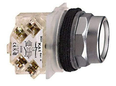 Square D - 30mm Mount Hole, Pushbutton Switch Only - Round, Nonilluminated, Momentary (MO), Shock and Vibration Resistant - A1 Tooling