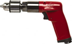 Chicago Pneumatic - 3/8" Keyed Chuck - Pistol Grip Handle, 500 RPM, 2.25 LPS, 4.75 CFM, 0.5 hp, 90 psi - A1 Tooling