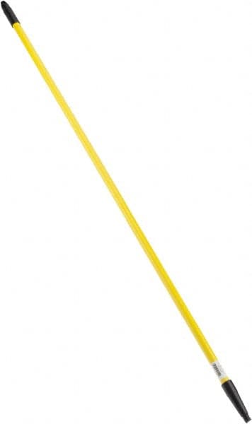 PRO-SOURCE - 60 x 1-1/4" Fiberglass Handle for Floor Squeegees & Push Brooms - Threaded Connection, Yellow - A1 Tooling