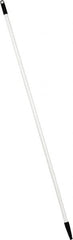 PRO-SOURCE - 60 x 1-1/4" Fiberglass Handle for Floor Squeegees & Push Brooms - Threaded Connection, White - A1 Tooling