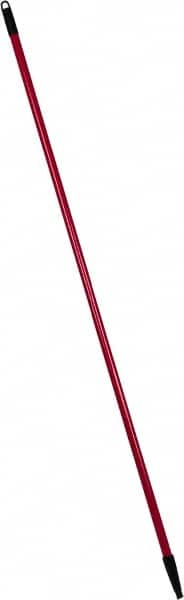 PRO-SOURCE - 60 x 1-1/4" Fiberglass Handle for Floor Squeegees & Push Brooms - Threaded Connection, Red - A1 Tooling