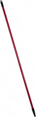 PRO-SOURCE - 60 x 1-1/4" Fiberglass Handle for Floor Squeegees & Push Brooms - Threaded Connection, Red - A1 Tooling