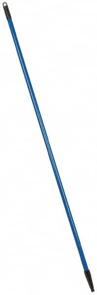 PRO-SOURCE - 60 x 1-1/4" Fiberglass Handle for Floor Squeegees & Push Brooms - Threaded Connection, Blue - A1 Tooling