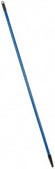 PRO-SOURCE - 60 x 1-1/4" Fiberglass Handle for Floor Squeegees & Push Brooms - Threaded Connection, Blue - A1 Tooling