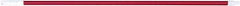 PRO-SOURCE - 60 x 1-1/4" Fiberglass Handle for Floor Squeegees & Push Brooms - Threaded Connection, Red - A1 Tooling