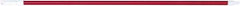 PRO-SOURCE - 54 x 1-1/4" Fiberglass Handle for Floor Squeegees & Push Brooms - Threaded Connection, Red - A1 Tooling