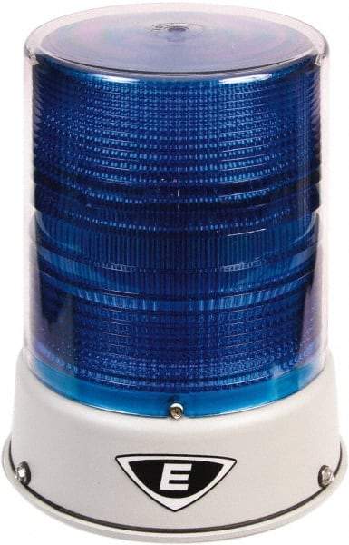 Edwards Signaling - 120 VAC, 4X NEMA Rated, LED, Blue, Flashing, Steady Light - 65 Flashes per min, 3/4 Inch Pipe, 8-1/4 Inch Diameter, 7-3/4 Inch High, IP66 Ingress Rating, Pipe Mount - A1 Tooling