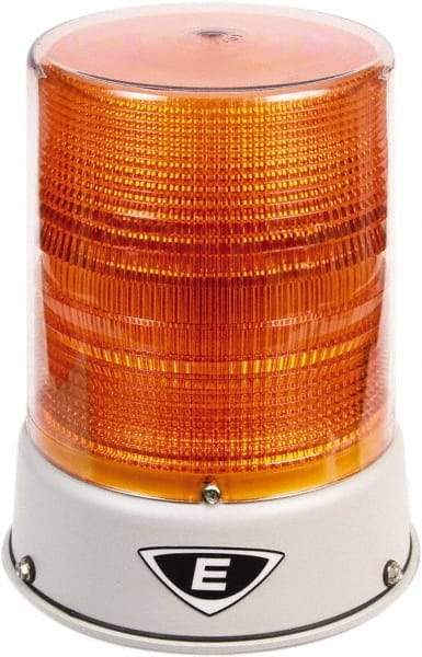 Edwards Signaling - 120 VAC, 4X NEMA Rated, LED, Amber, Flashing, Steady Light - 65 Flashes per min, 3/4 Inch Pipe, 6-1/2 Inch Diameter, 8 Inch High, IP66 Ingress Rating, Pipe Mount - A1 Tooling