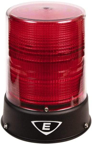 Edwards Signaling - 24 VAC/VDC, 4X NEMA Rated, LED, Red, Flashing, Steady Light - 65 Flashes per min, 3/4 Inch Pipe, 6-1/2 Inch Diameter, 8 Inch High, IP66 Ingress Rating, Pipe Mount - A1 Tooling