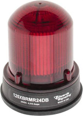 Edwards Signaling - 24 VDC, 4X NEMA Rated, LED, Red, Flashing, Steady Light - 65 Flashes per min, 3/4 Inch Pipe, 3-1/4 Inch Diameter, 3-7/8 Inch High, Panel Mount, Pipe Mount - A1 Tooling