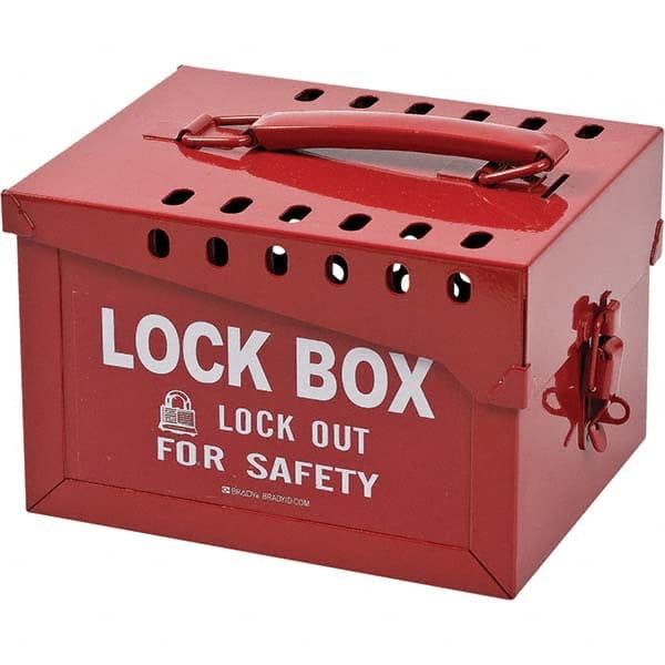 Brady - Group Lockout Boxes Portable or Wall Mount: Portable Maximum Number of Padlocks: 13 - A1 Tooling