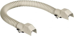 Hubbell Wiring Device-Kellems - 18 Inch Long x 3/4 Inch Wide x 1/2 Inch High, Raceway Flexible Section - Ivory, For Use with HBL500 Series Raceways and HBL750 Series Raceways - A1 Tooling