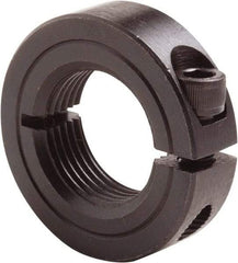 Climax Metal Products - 1-1/8 -7 Thread, Steel, One Piece Threaded Shaft Collar - 1-7/8" Outside Diam, 1/2" Wide - A1 Tooling