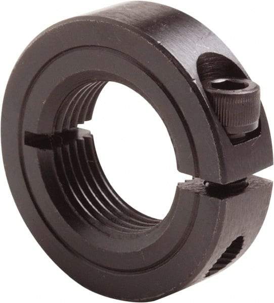 Climax Metal Products - 7/16-14 Thread, Steel, One Piece Threaded Shaft Collar - 15/16" Outside Diam, 11/32" Wide - A1 Tooling