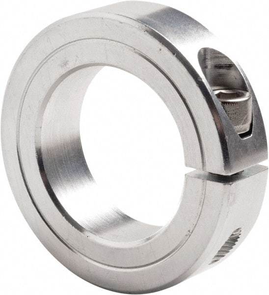 Climax Metal Products - 2-3/8" Bore, Steel, One Piece Clamp Collar - 3-1/2" Outside Diam, 3/4" Wide - A1 Tooling