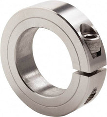 Climax Metal Products - 3-7/16" Bore, Stainless Steel, One Piece Clamp Collar - 4-3/4" Outside Diam, 7/8" Wide - A1 Tooling